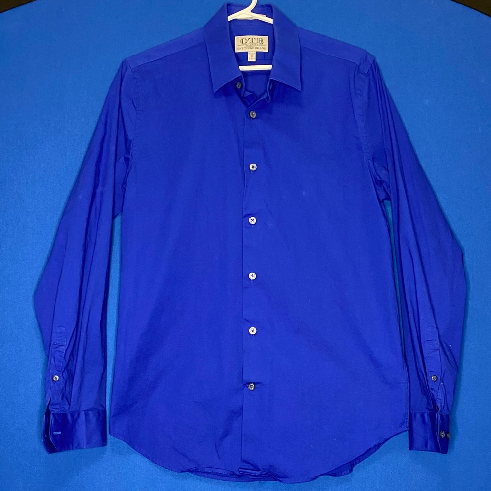 Royal Blue “One Tough Brand” Button-Down